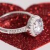 Halo shaped ring