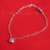 Heart Sterling Silver Anklet