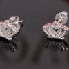 Sterling Silver Cz Crown Stud Earrings