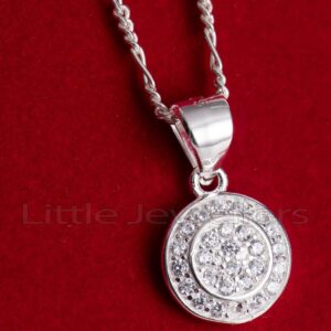 round sterling silver Necklace