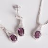 glamorous amethyst necklace