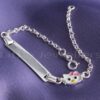 Hello Kitty charm bracelets for girls that are both cute and meaningful. The gleaming thin rectangular bar can be etched with whatever you like.