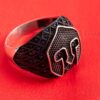 A Solid 925 Silver Spartan Warrior Helmet Design Ring