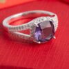 Purple Engagement Ring