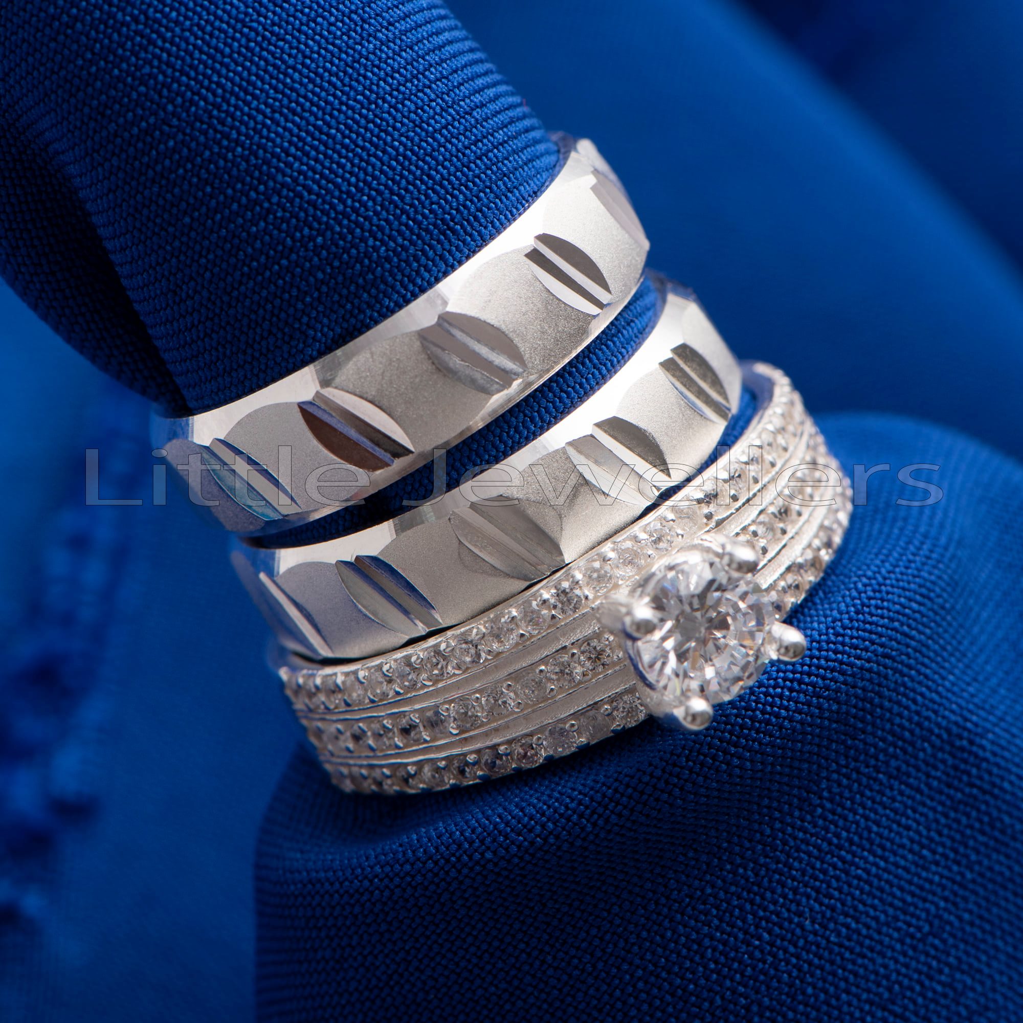 Wedding rings are symbols of promise and commitment. From the moment she slips the engagement ring on her finger