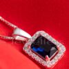 Sapphire Blue Cubic Zirconia necklace