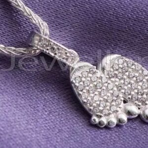 Baby Shower Gift: Mom & Baby Silver Necklace