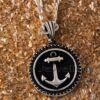 This sterling silver necklace features a finely detailed anchor pendant that you can wear every day to remind you of the commitment of a strong relationship.