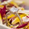 The luxurious glamour of this solitaire engagement ring is divine