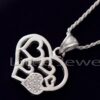 This lovely sterling silver heart shaped pendant necklace is incredibly stunning and makes a wonderful gift for that special someone.