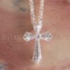 This Sterling Silver Cross Pendant and Necklace is the ideal blend of beauty