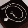 This sterling silver anklet can also be worn to formal occasions because it exudes charm and delicacy