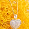 This heart shaped silver necklace makes the perfect gift for Christmas