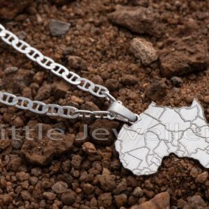 A finely crafted sterling silver African pendant that is timeless and beautiful..