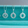 Our alphabet necklaces are designed to be stacked with other letter necklaces for a fashionable