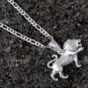 Silver Lion Pendant Necklace