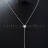 very feminine and chic delicate silver necklace