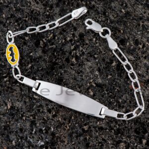 Engravable Silver Bracelet for children by Little Jewellers