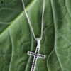 Make a statement with our stunning silver cross pendant necklace