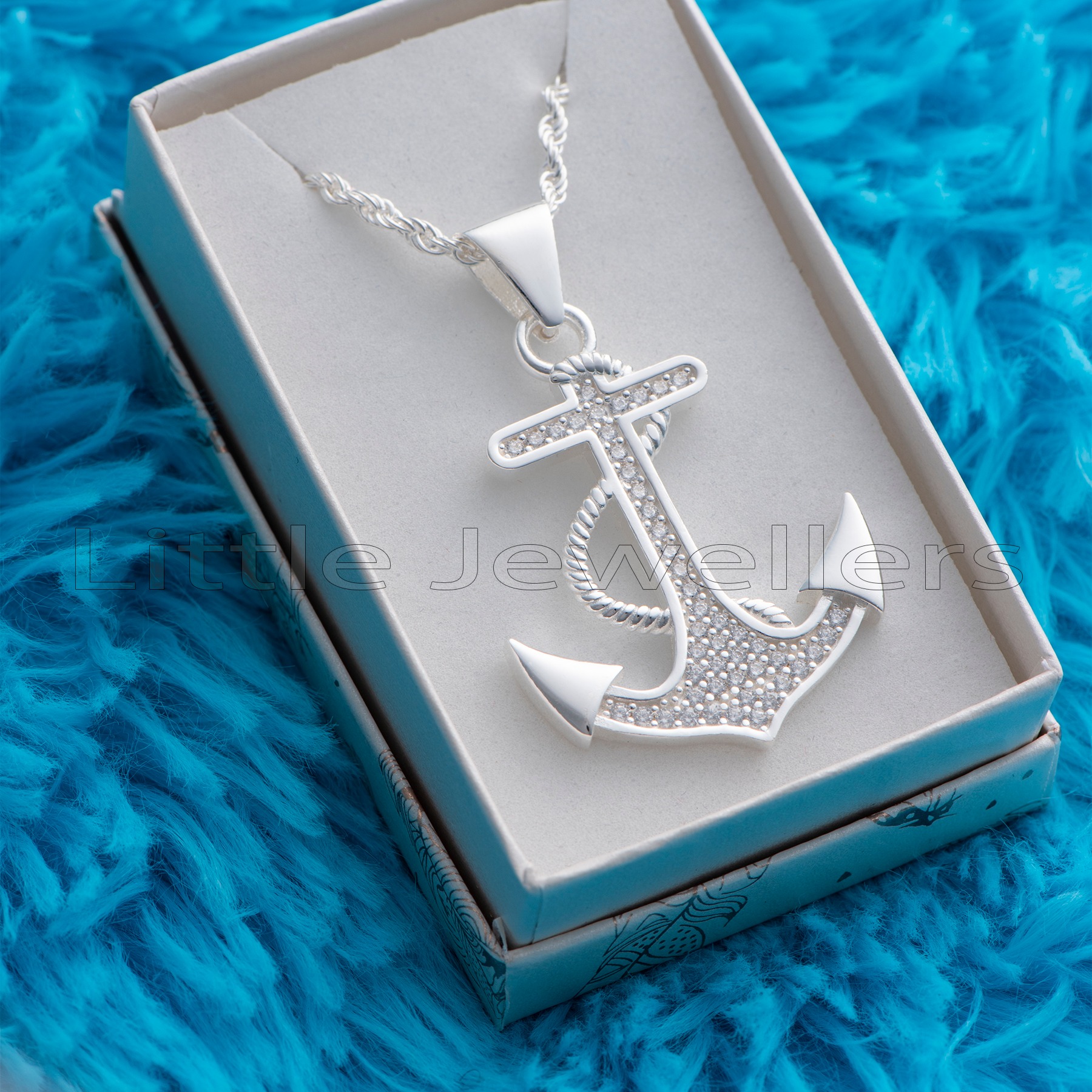 Silver Anchor Necklace for Men: Strength & Security