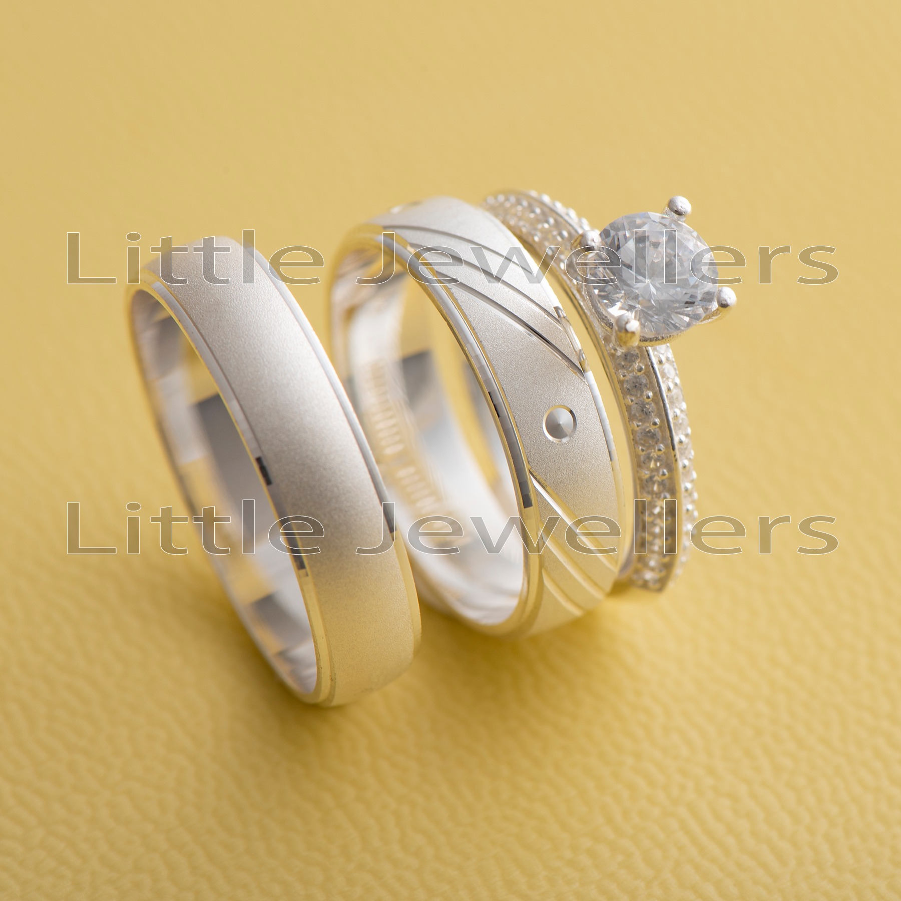 Personalized Silver Wedding Rings by The Little Jewellers