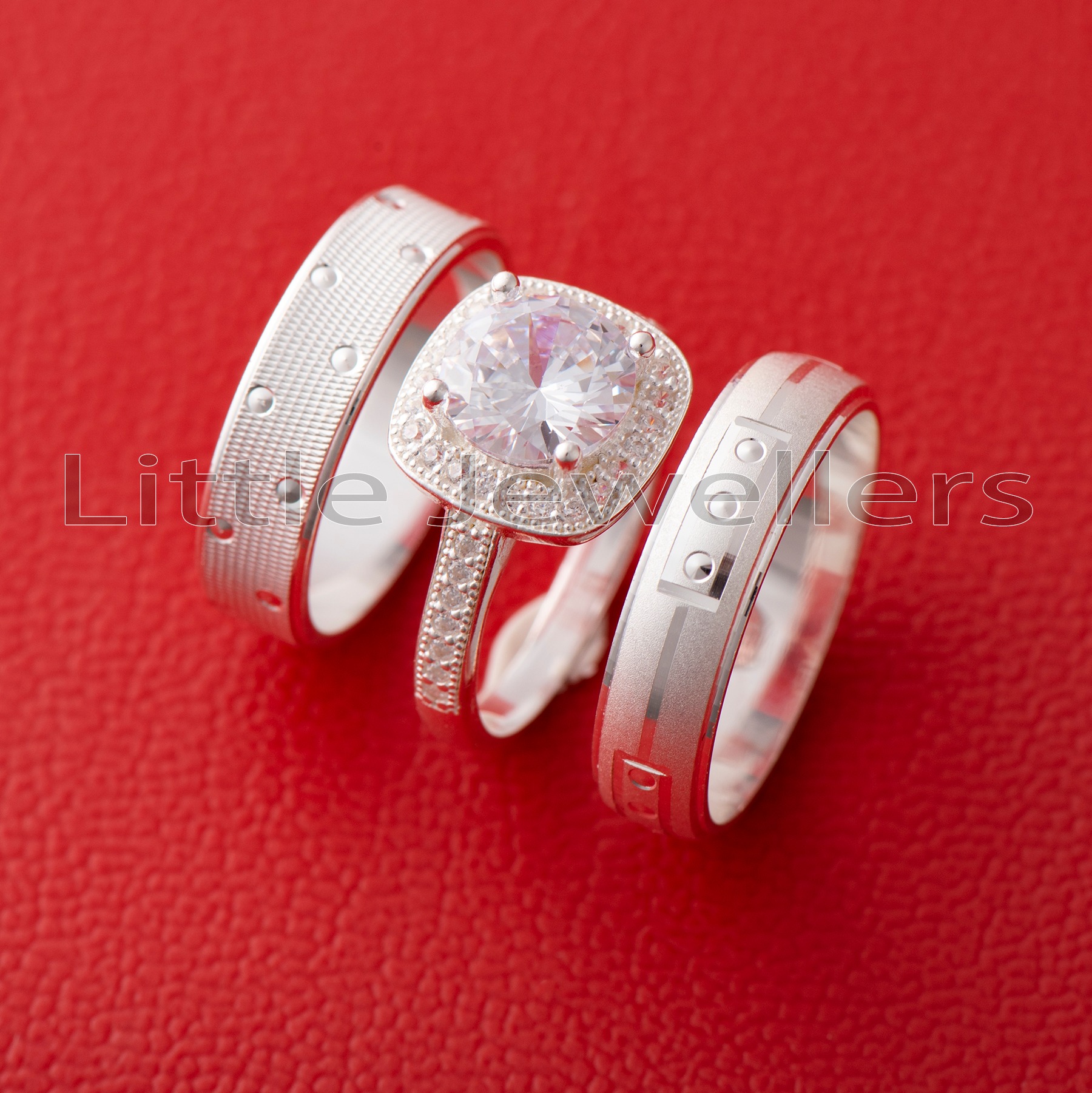 Romantic Silver Wedding Rings - The Little Jewellers Nairobi