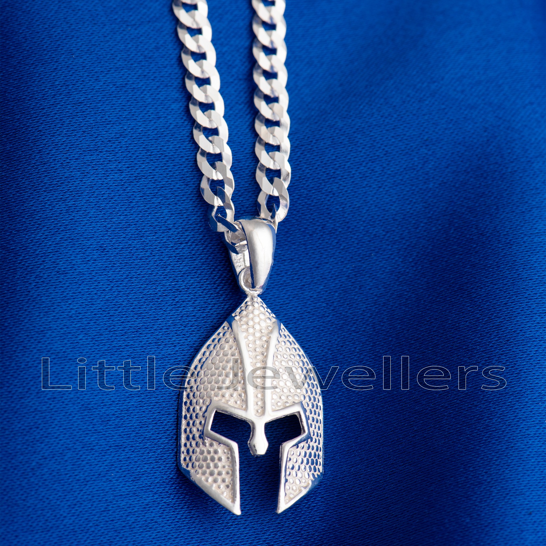 Spartan Helmet Pendant Necklace: Strength & Style