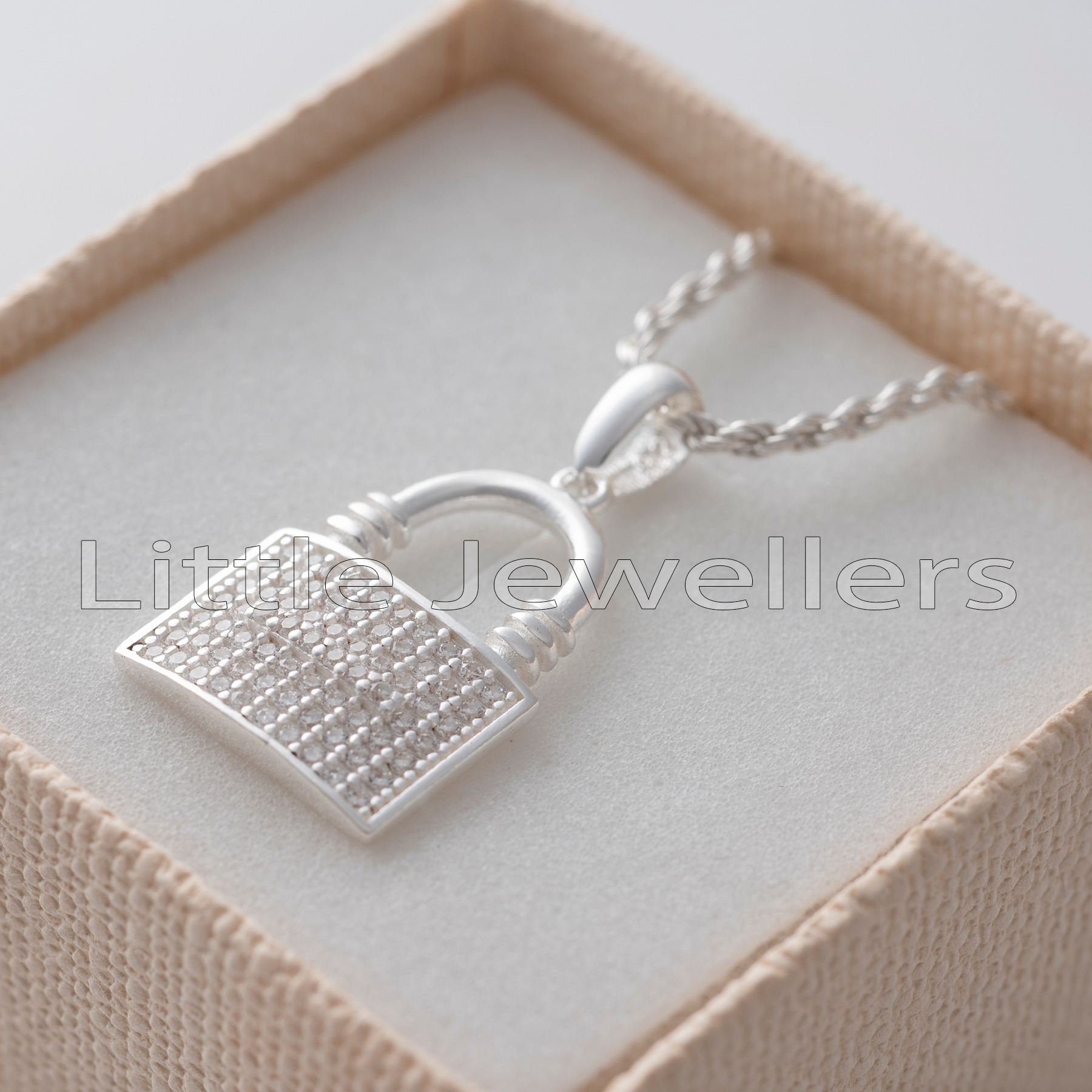 Silver Padlock Necklace: Enduring Love Symbol