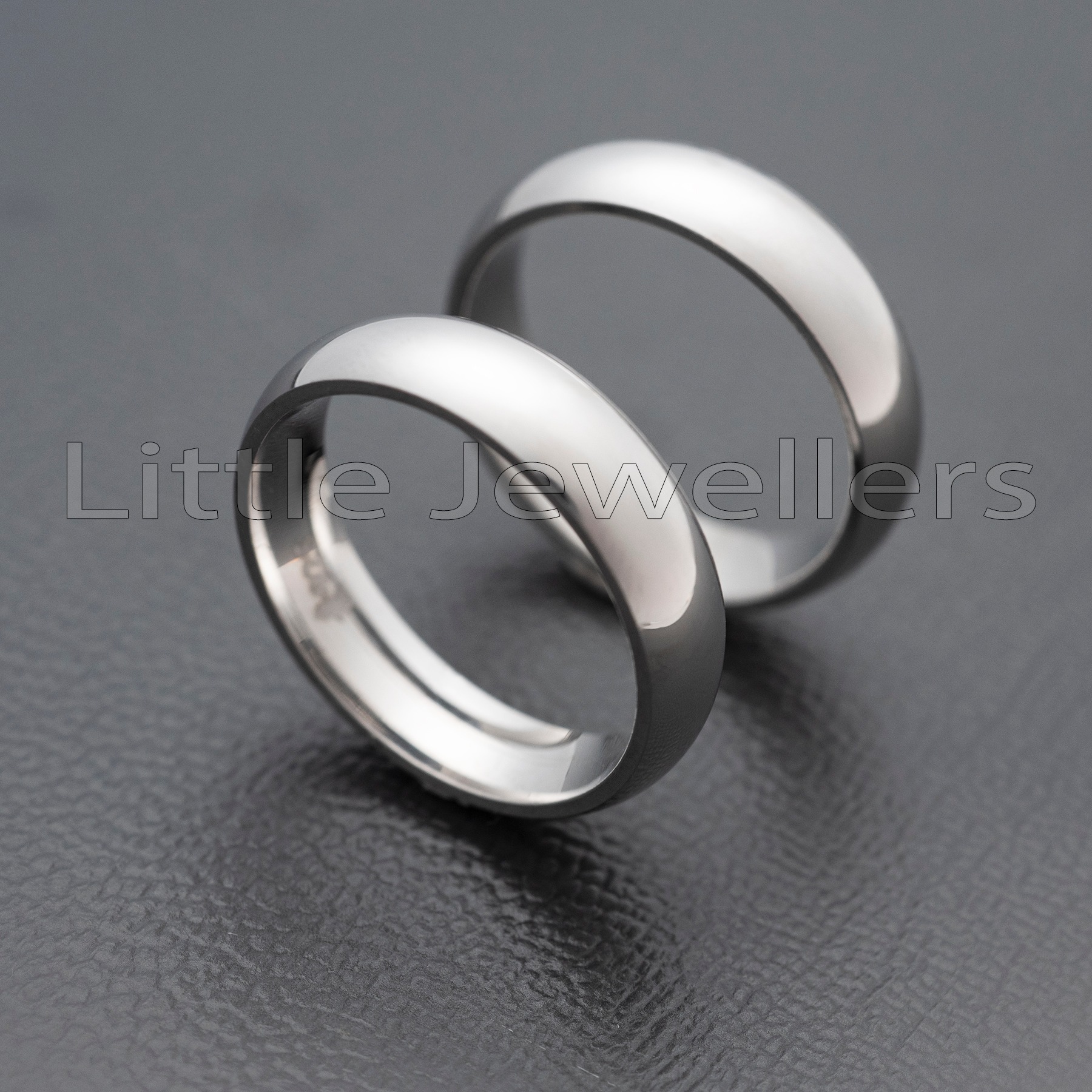 Affordable Silver Couple Wedding Rings.