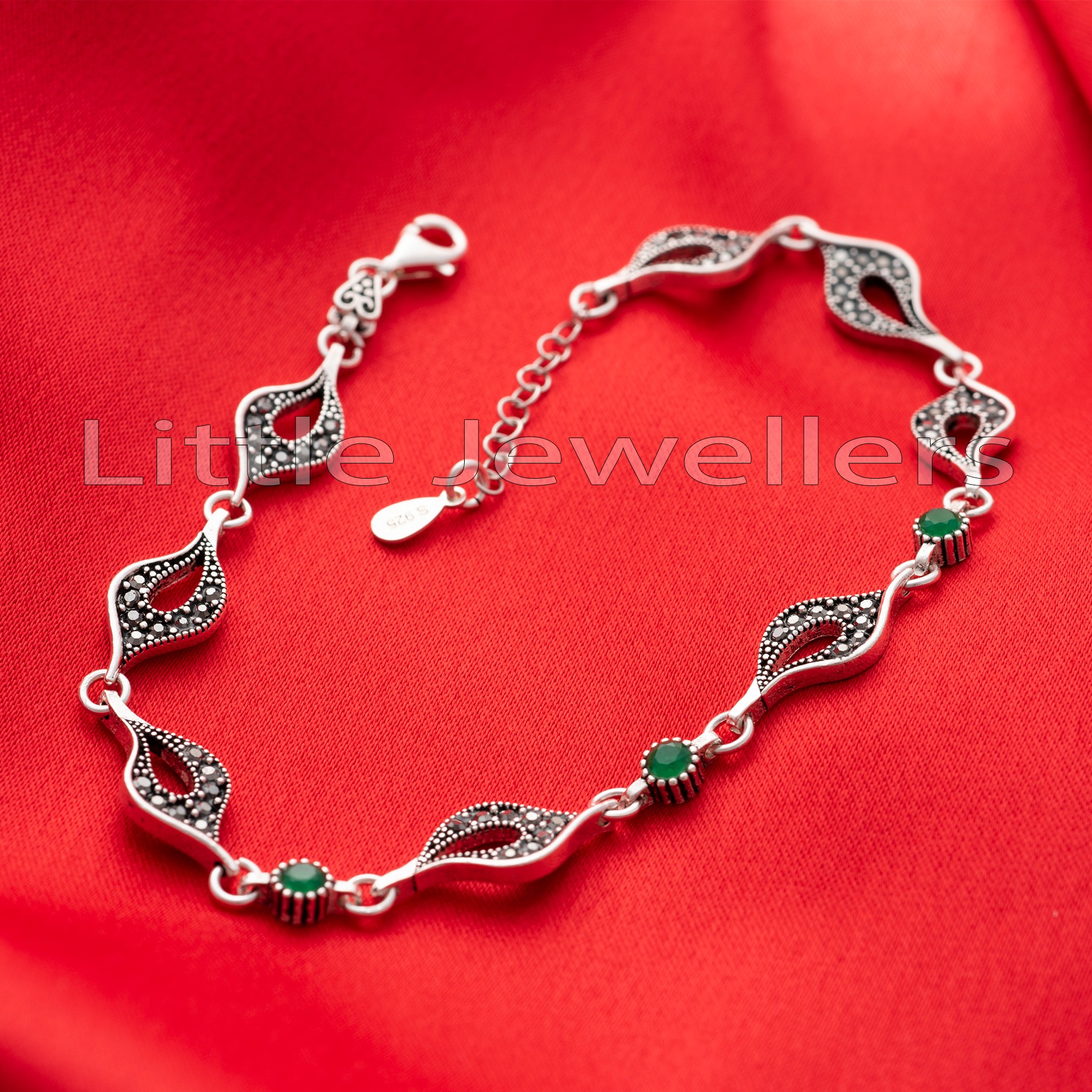 Elevate Your Gifting Game with Our Sterling Silver Marcasite Bracelet