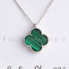 Adorn yourself with this beautiful sterling silver four leaf clover pendant necklace