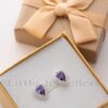 Shop beautiful sterling silver stud earrings with clear & amethyst zirconia stones. Find your perfect pair in Nairobi - timeless style & elegance for any occasion.