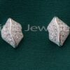 Sterling Silver Leaf Shaped Studs Earrings