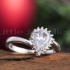 Pear shaped engagement ring