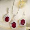 red necklace set