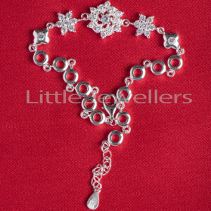 Sterling Silver Flower Shaped Bracelet