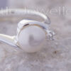 Sterling Silver pearl Engagement Ring