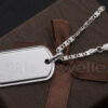 Personalized Dog Tag silver necklace