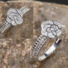 A silver rose engagement ring is a permanent & lasting expression of emotions.