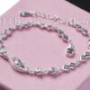 An awesome sparkle from this cubic zirconia bracelet.