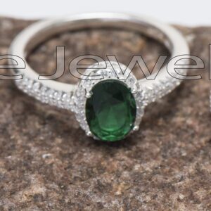 Sterling silver may birthstone ring