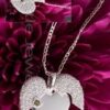 This silver necklace with an open heart pendant is the ideal way to express your love